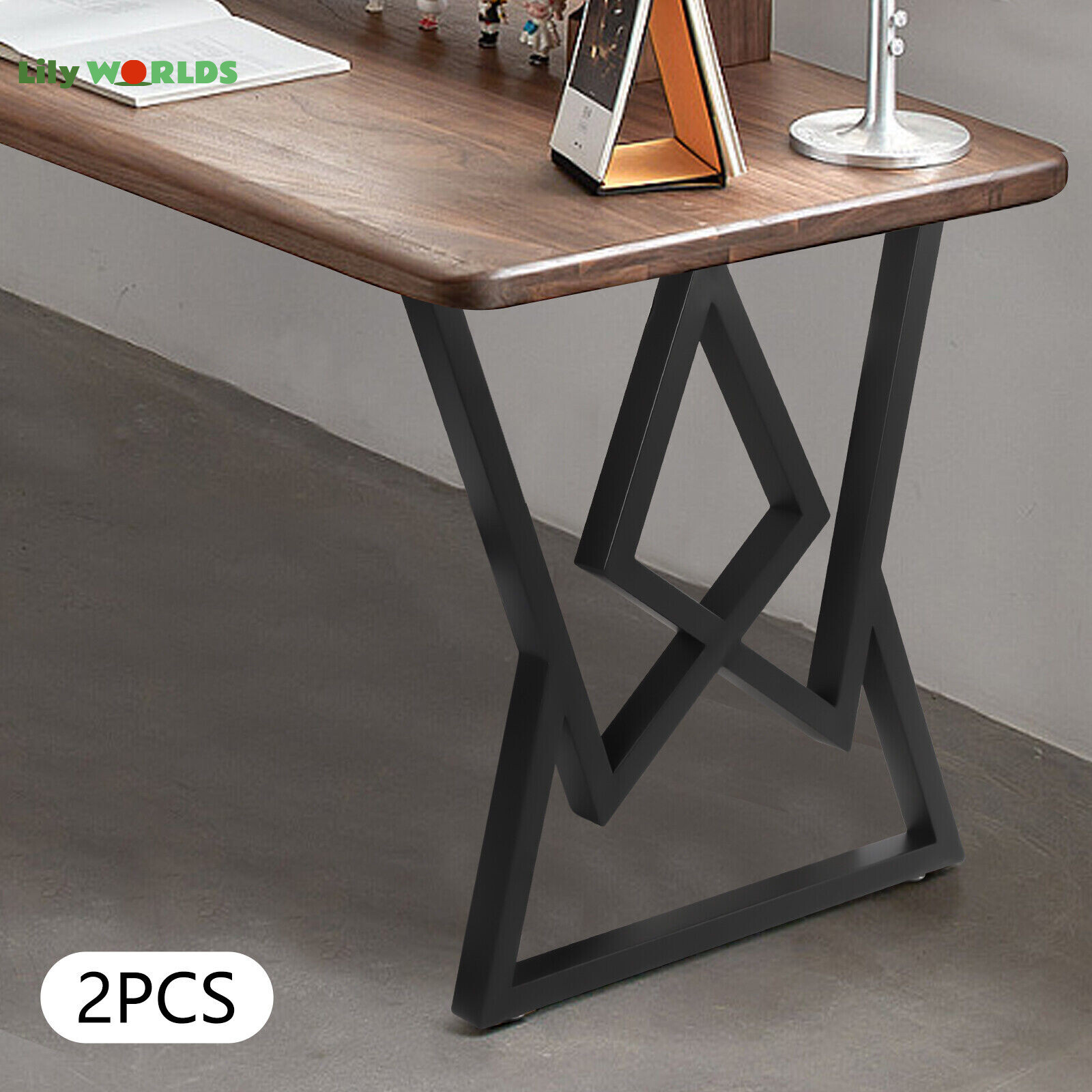 2Pcs Set Metal Table Legs Table Legs 28″in Steel Dining Desk Legs DIY Industrial