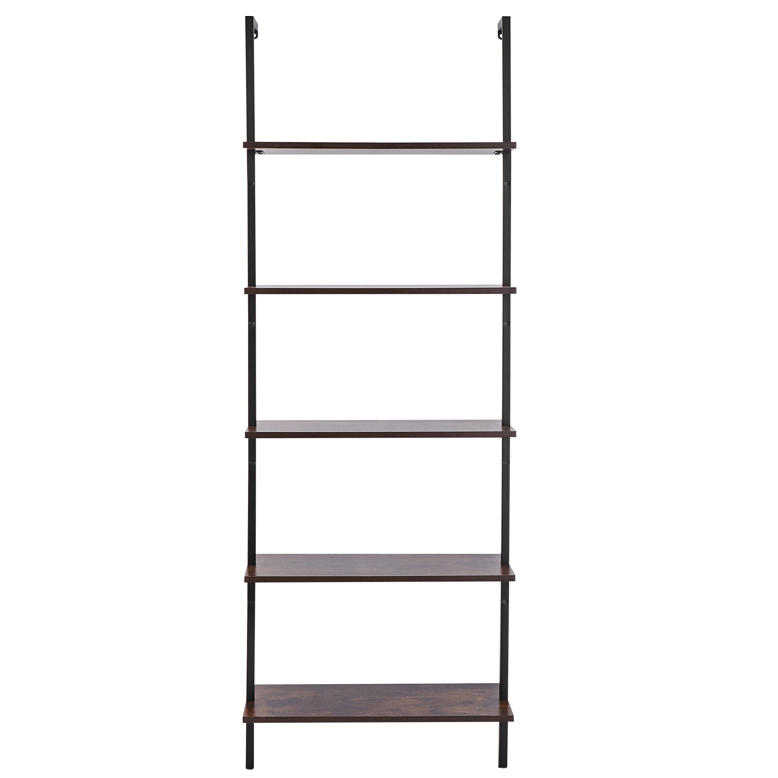 VEVOR Industrial Square Pipe Shelf 5 Tier 24×11.8in Wall-Mount for Bedroom