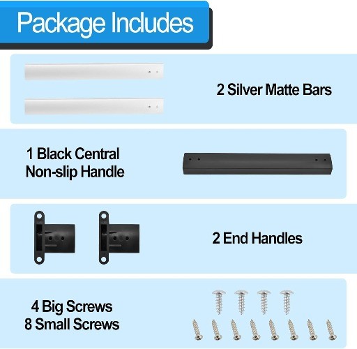 RV Screen Door Cross Bar Handle for Motorhome Camper Trailer, Adjustable from 21