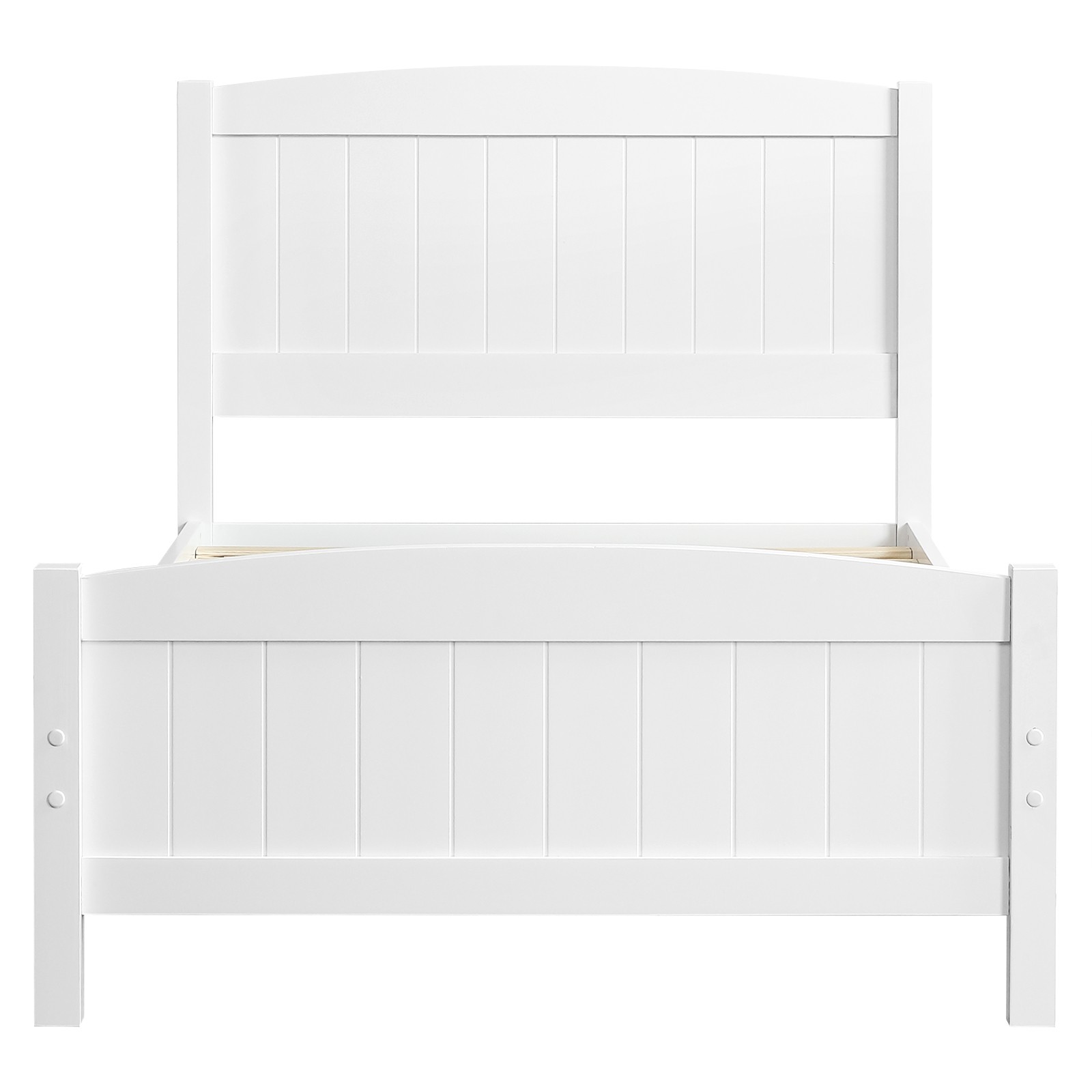 FCH Twin Pine Single-Layer Core Vertical Stripe Full-Board Curved Bed Head With