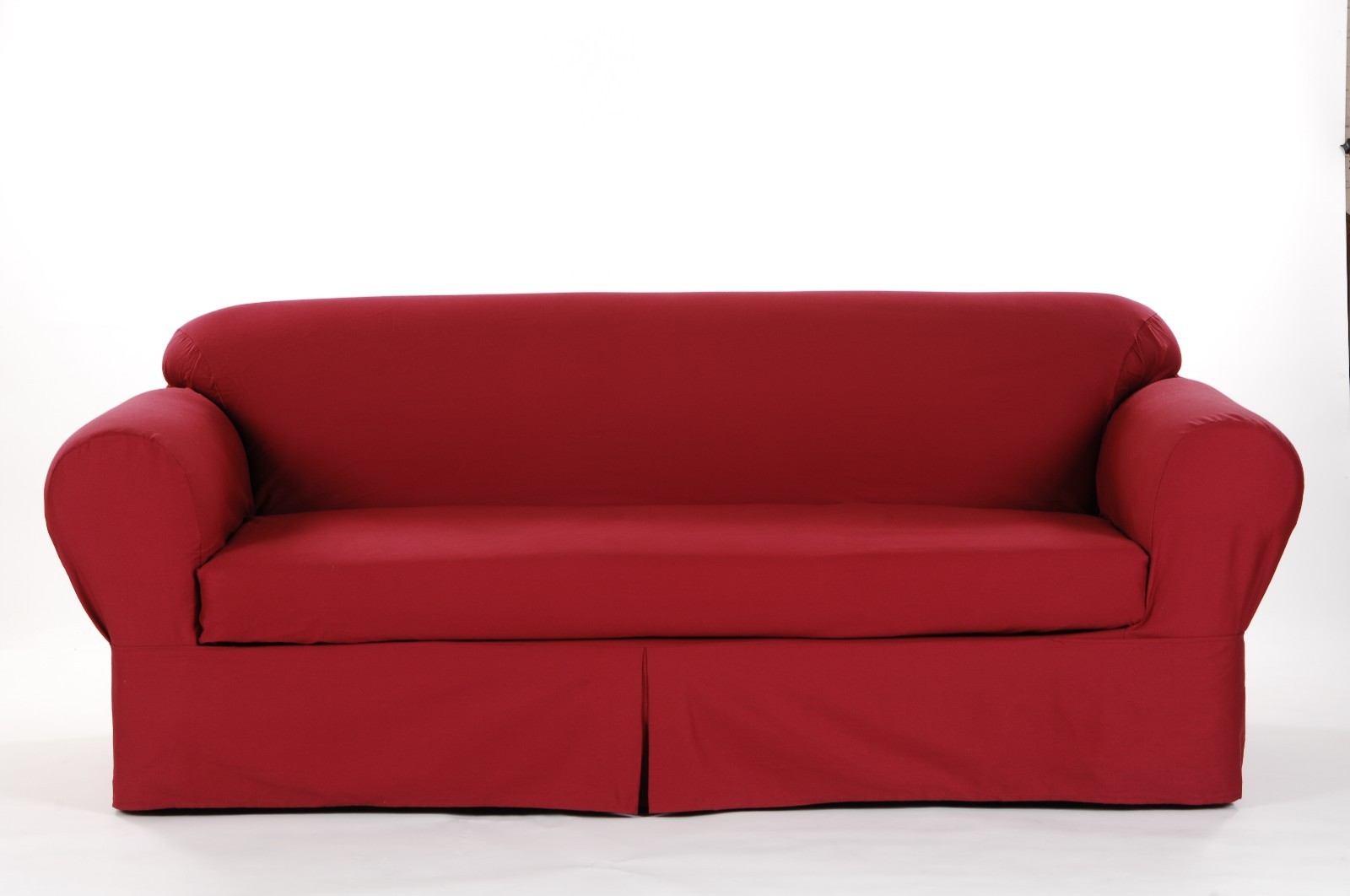 All Cotton Brushed Twill 2-piece Sofa Couch Slip cover IN 4 COLORS THICK FABRIC
