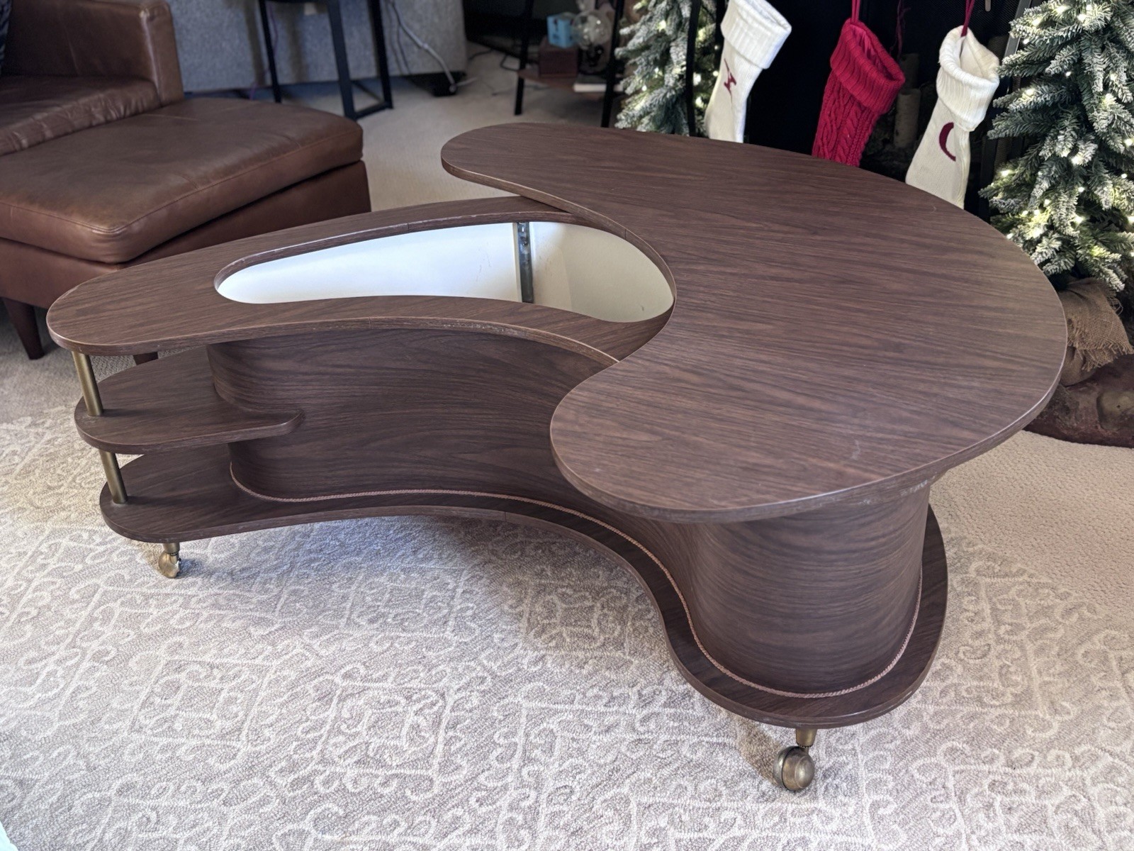 Rare 60s A.H. Stock “Grand Server” Coffee Table Bar Cabinet – Mid-Century Modern