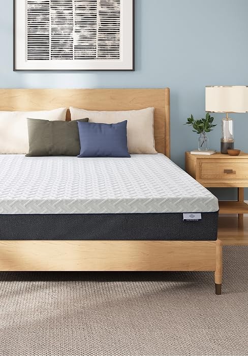 10 Inch Twin Mattress, Medium Plush Gel Memory Foam Mattress in a Box, Pressure