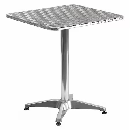 Flash Furniture Tlh-053-1-Gg Square Table, Square, Aluminum, 23.5″, 23.5 W,