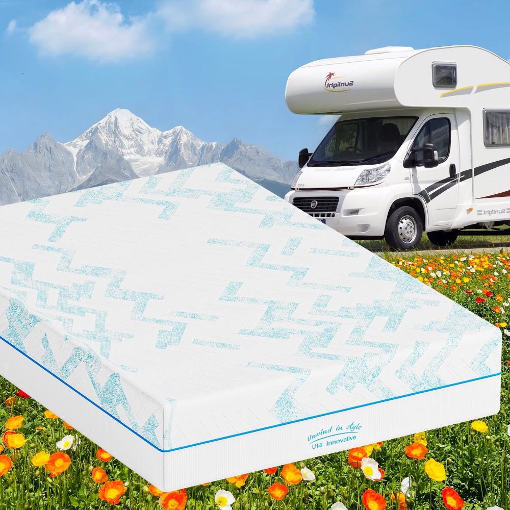 8″ Gel-Cooling Memory Foam Mattress, RV Short Queen, Medium Firm & Breathable