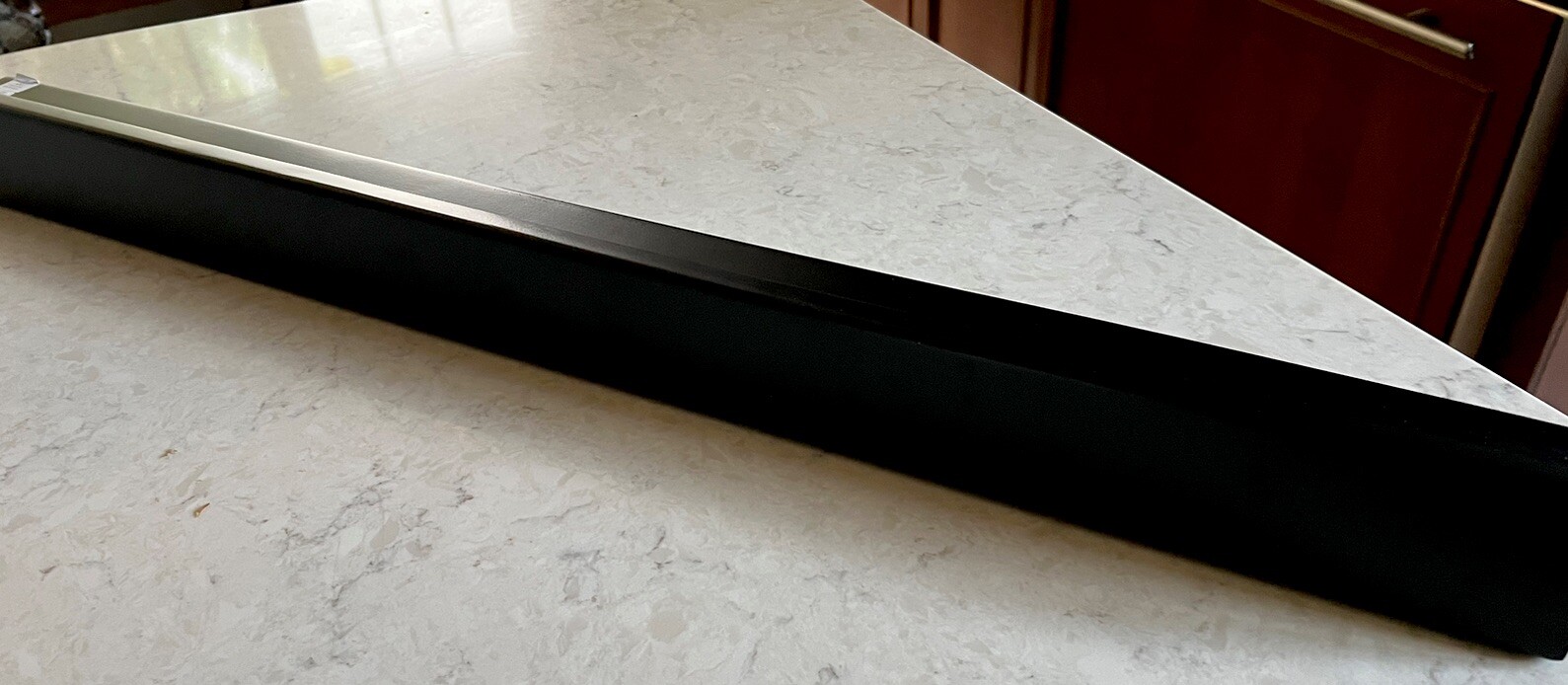 NEW Crate & Barrel 356965 MATTE BLACK Metal 24” Bar Wall Ledge Shelf – NEW