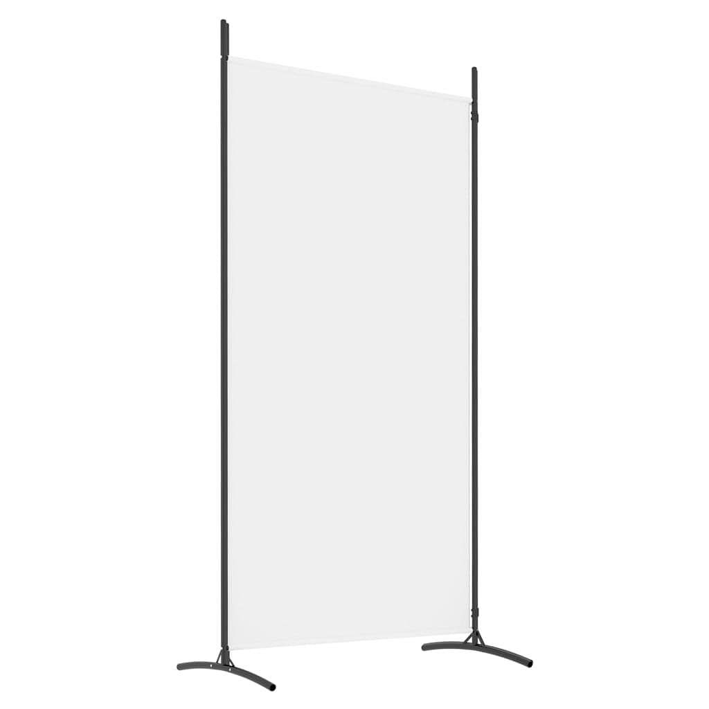 2-Panel Room Divider White 68.9″x70.9″ Fabric