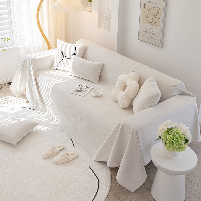 Waterproof non slip solid color sofa cover for all seasons