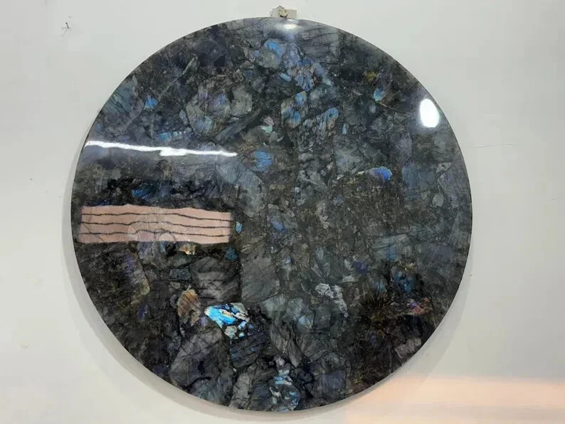 Premium Labradorite Stone Coffee Table Top – Stunning Natural Stone Design