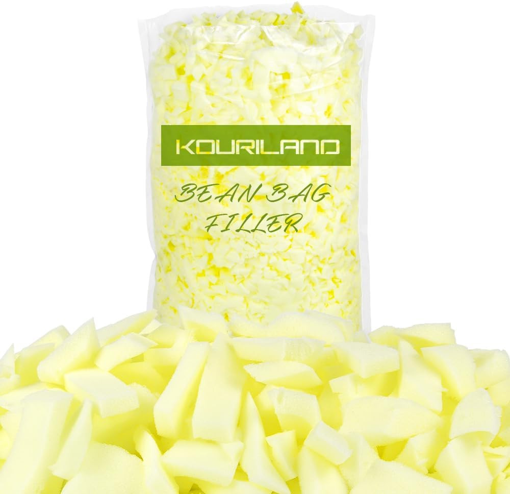 5LBS Bean Bag Filler – Shredded Memory Foam Beanbag Filling Pillow Stuffing | Be