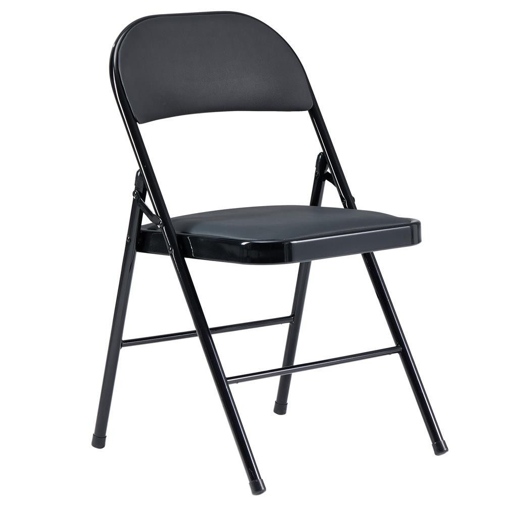 6 Pack Metal Folding Chair with Padded Seat for Home Event Wedding Party Office
