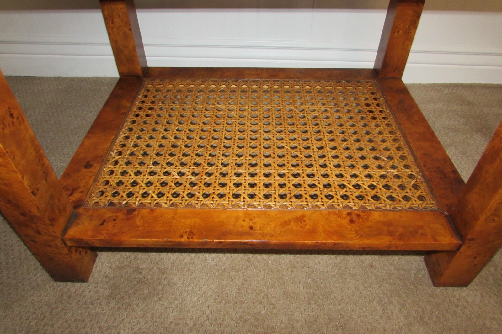 VINTAGE JOHN STUART CARPATHIAN ELM TWO TIER END TABLE, COFFEE TABLE