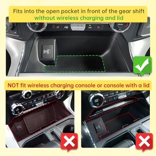 Center Console Organizer Set Compatible with Ford 2021-2025 2026 F-150 & 2022