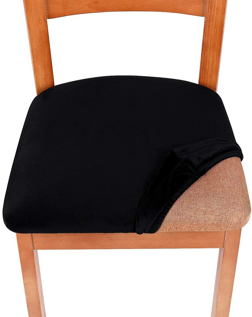 Stretch Spandex Removable Dining Chair Seat Cover Slipcovers Furniture Protector