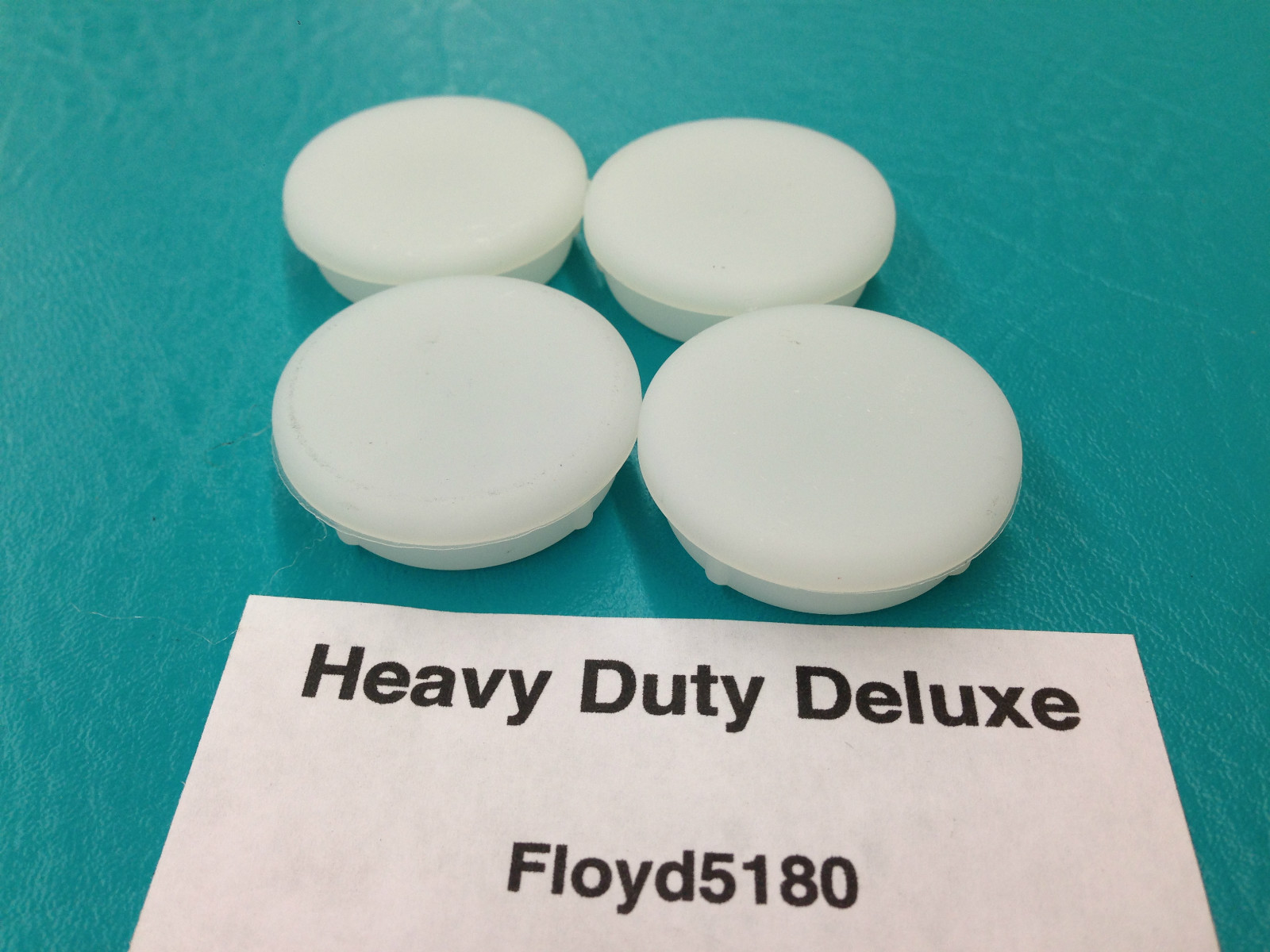 4 – 1 1/4″ Heavy Duty Chair Glides Floor Saver Wrought Iron Wht Leg Insert Cup