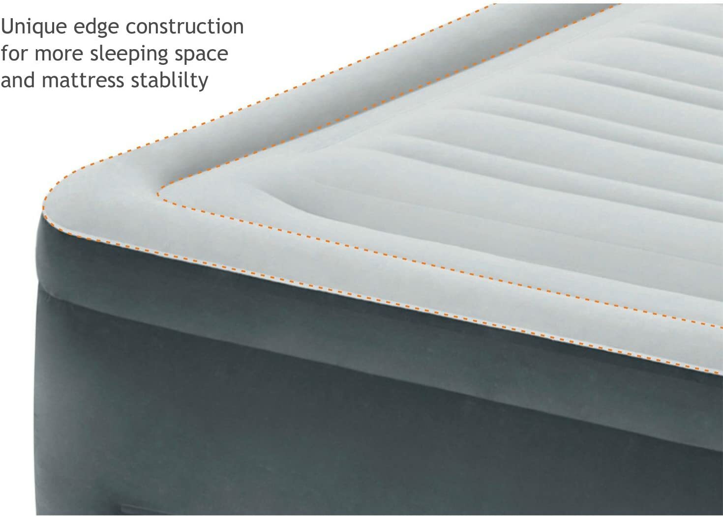 Intex Comfort Plush Elevated Dura-Beam Airbed 22″ queen 64417ED