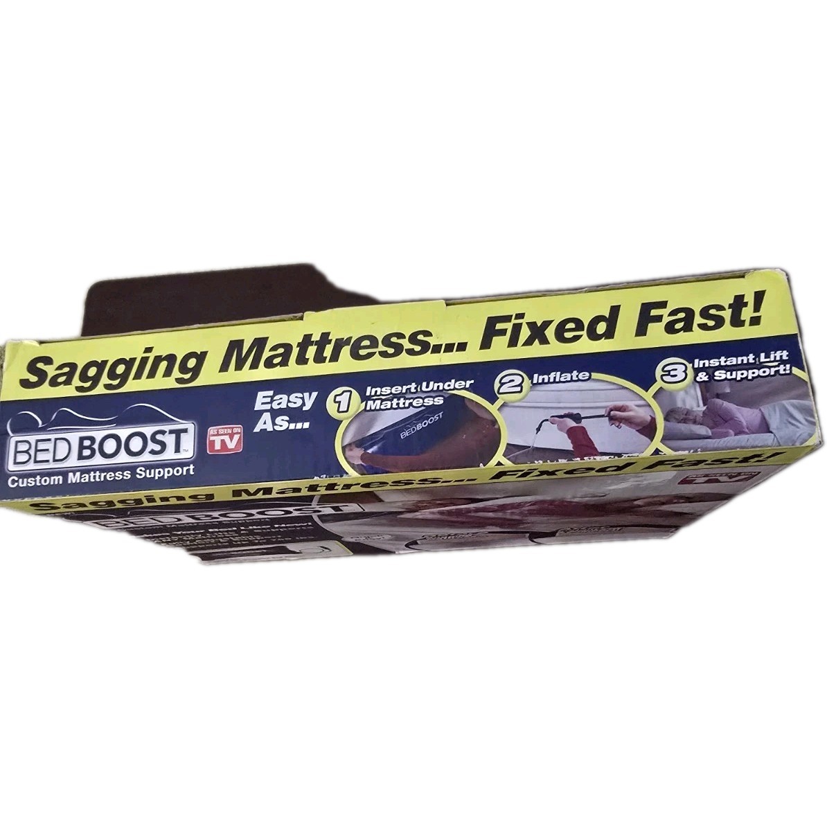 Bed Boost As Seen On TV with Pump Custom Mattress Support For Sagging Mattress.