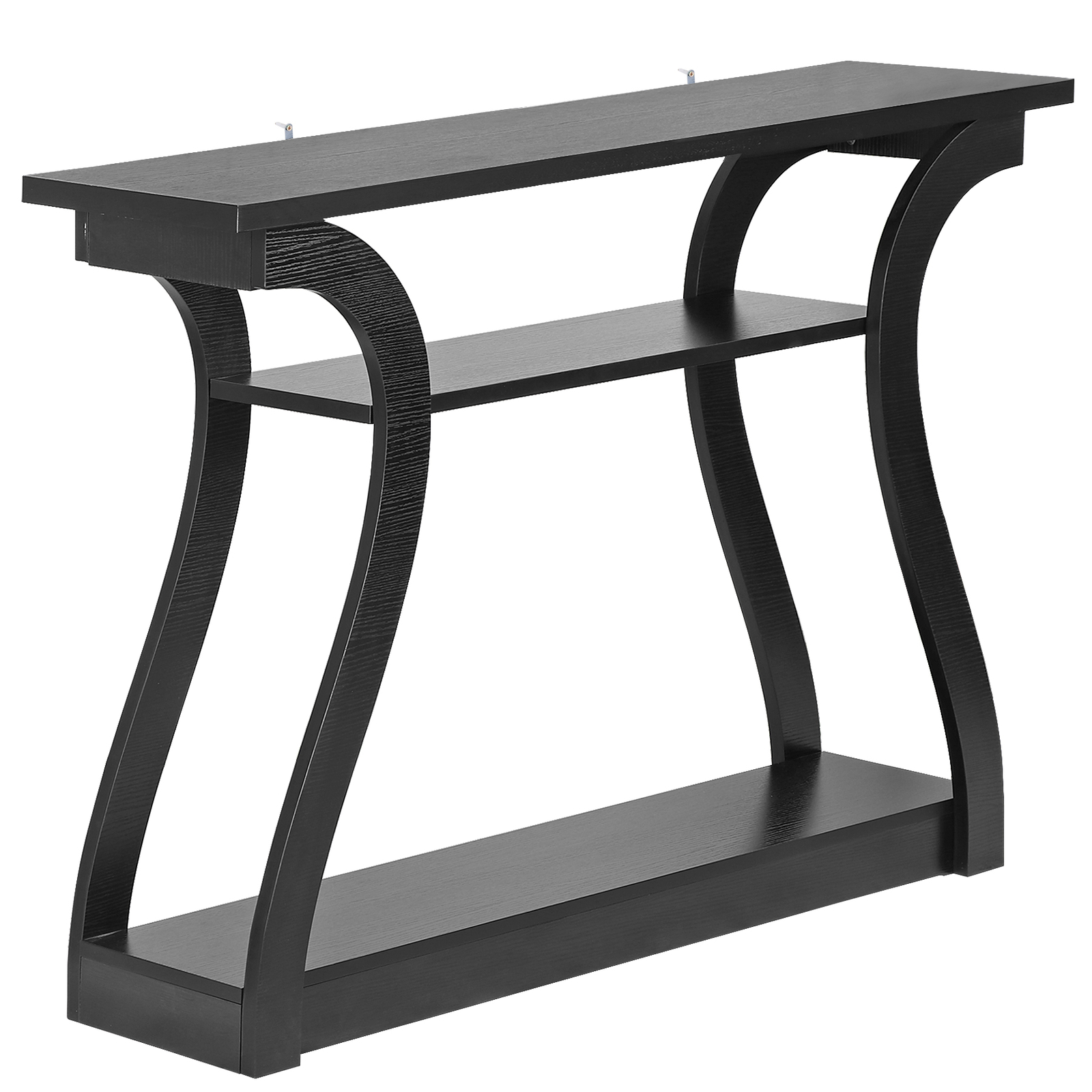 Accent Table Console Table Black Side Table Curved Hallway Living Room End Table