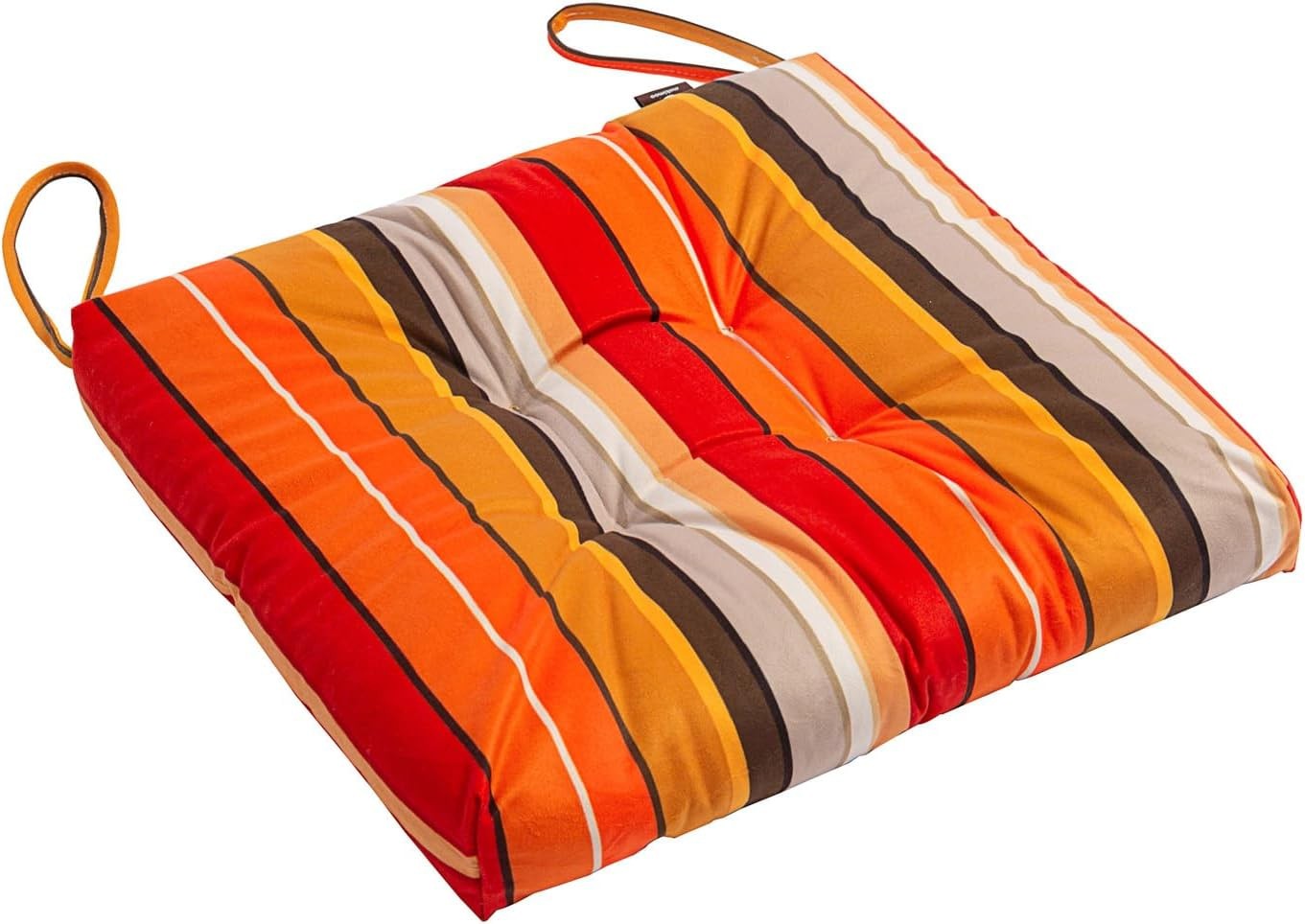 2-Pack Outdoor/Indoor Wicker Patio Seat Cushion Pad with Ties – Dining Chair …