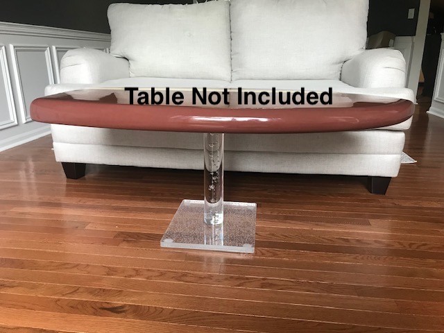 Acrylic coffee table base. Coffee table leg with table top support