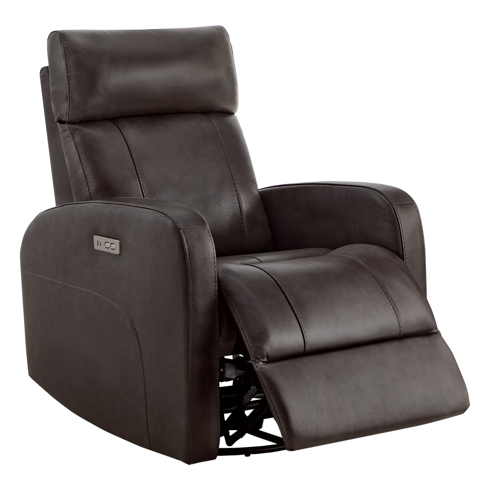 CHITA Leather Power Swivel Glider Recliner Chair,Comfortable Nursery Rocker