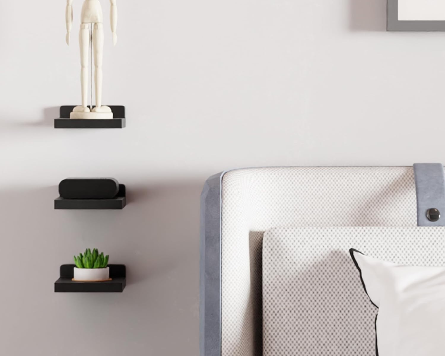 Small Floating Shelves Mini Shelves Hanging Display 5 Inch Wall Shelf Black