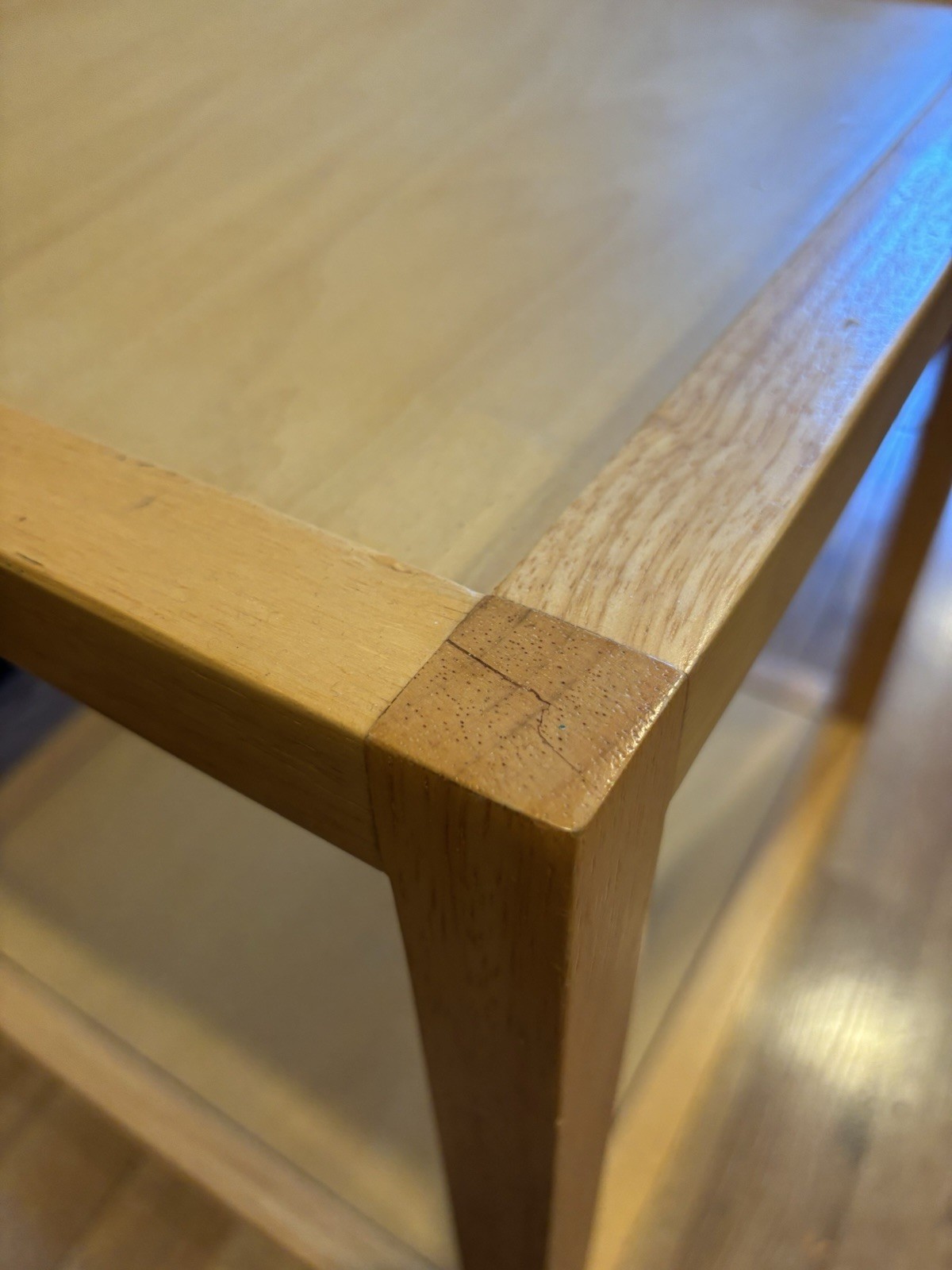 Vintage Mid Century Modern Nesting Tables Set of 4 Solid Wood Side Tables