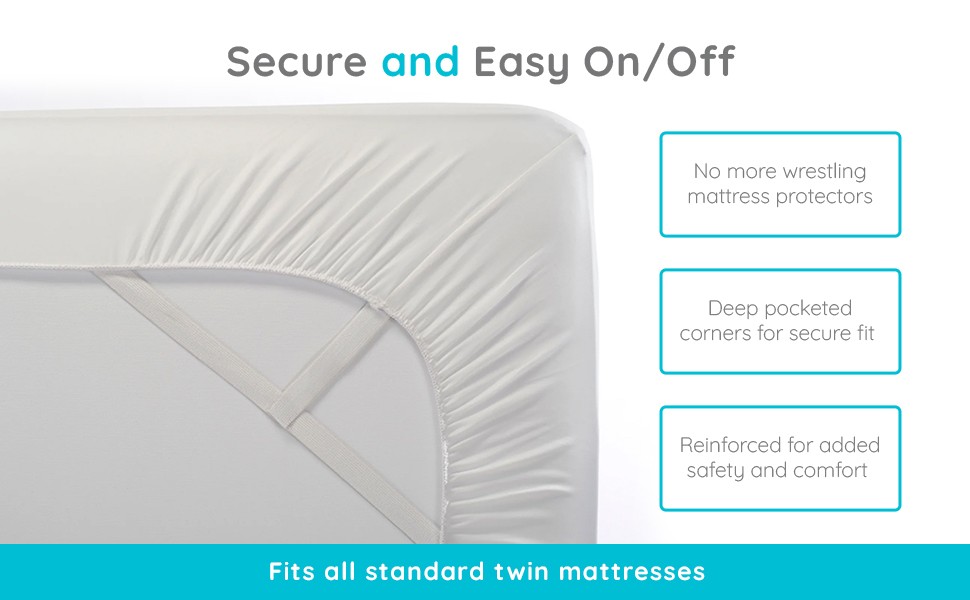 Egrace Twin Mattr Protector – Cooling Eucalyptus Tencel Fiber