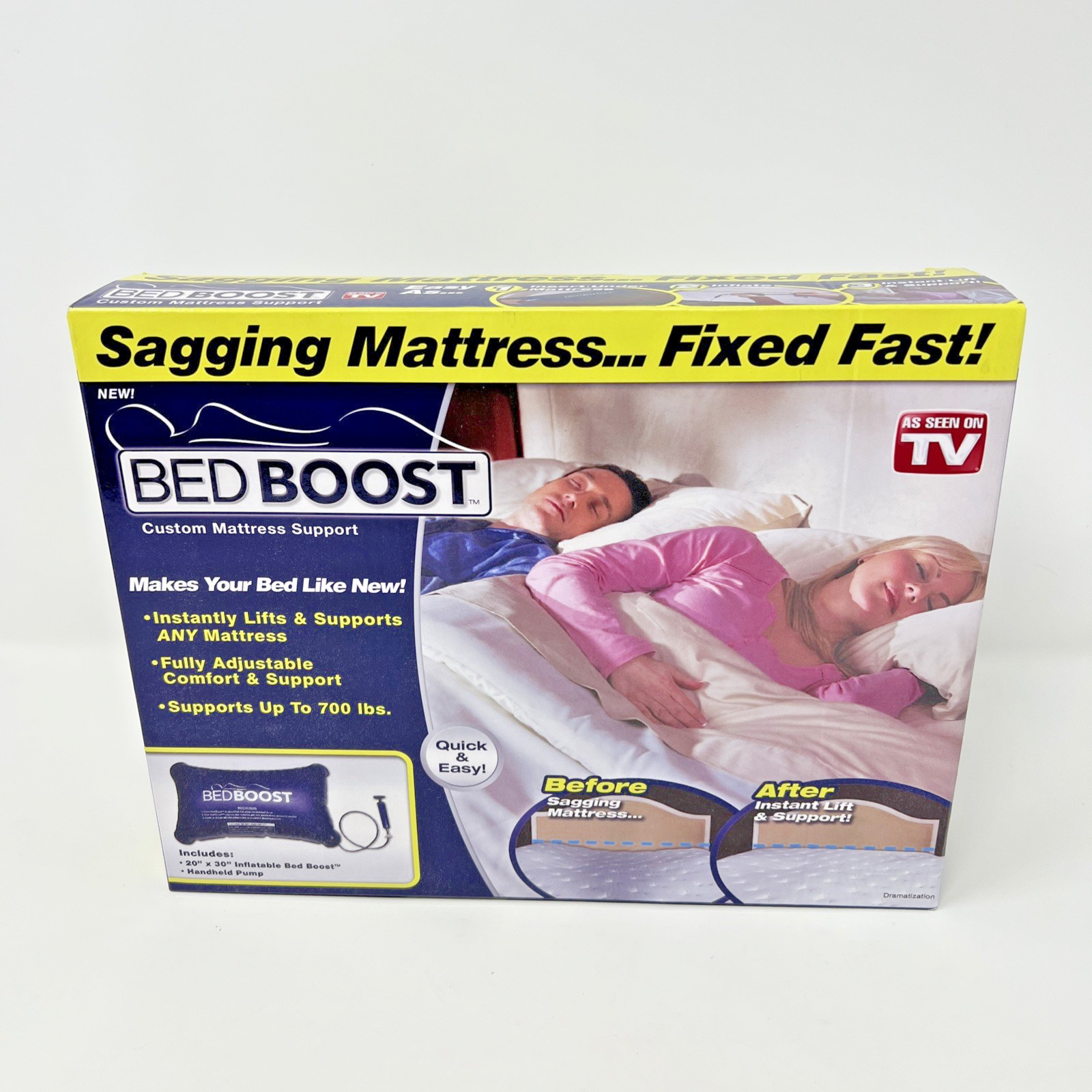 Bed Boost As Seen On TV with Pump Custom Mattress Support For Sagging Mattress
