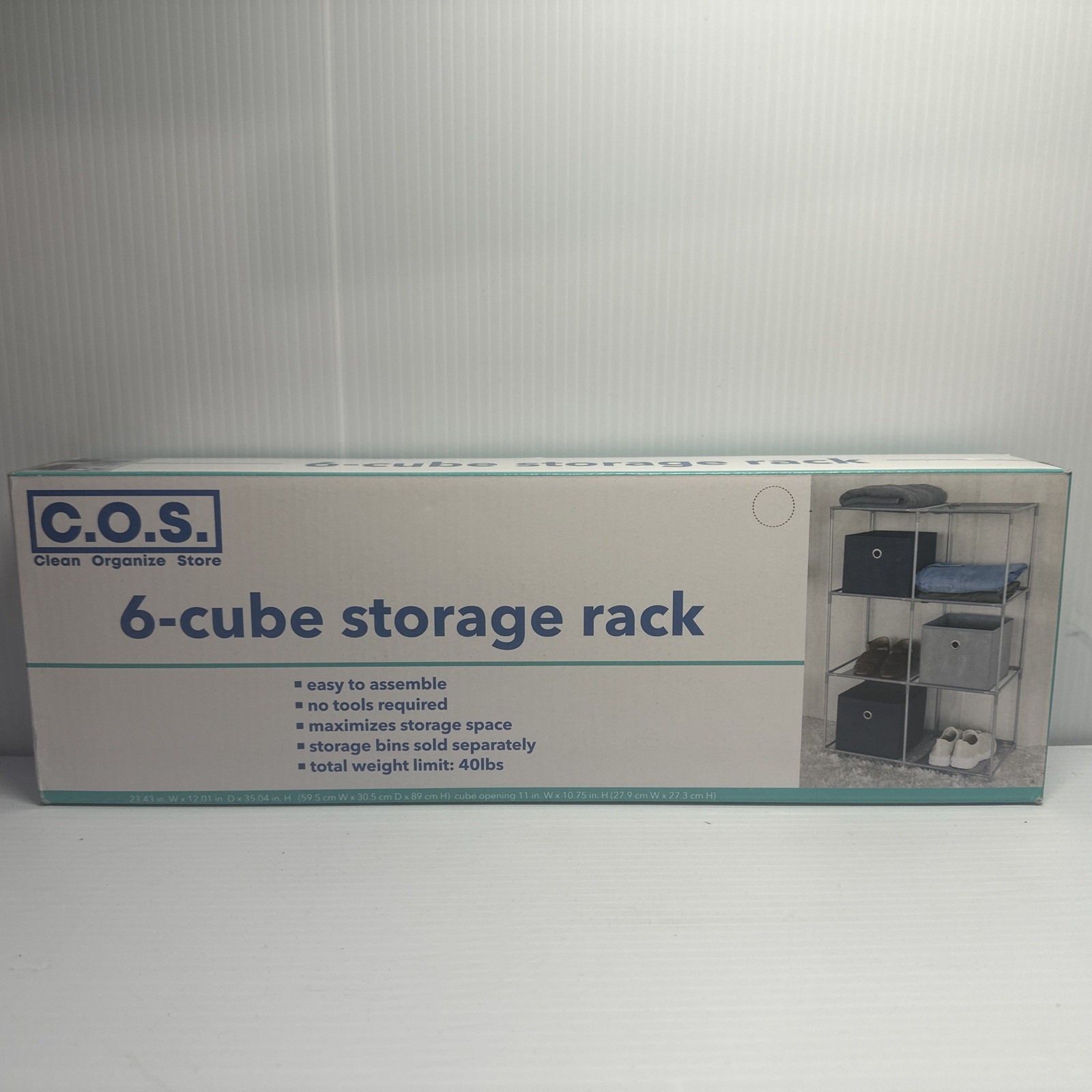 6 Cube Storage Rack