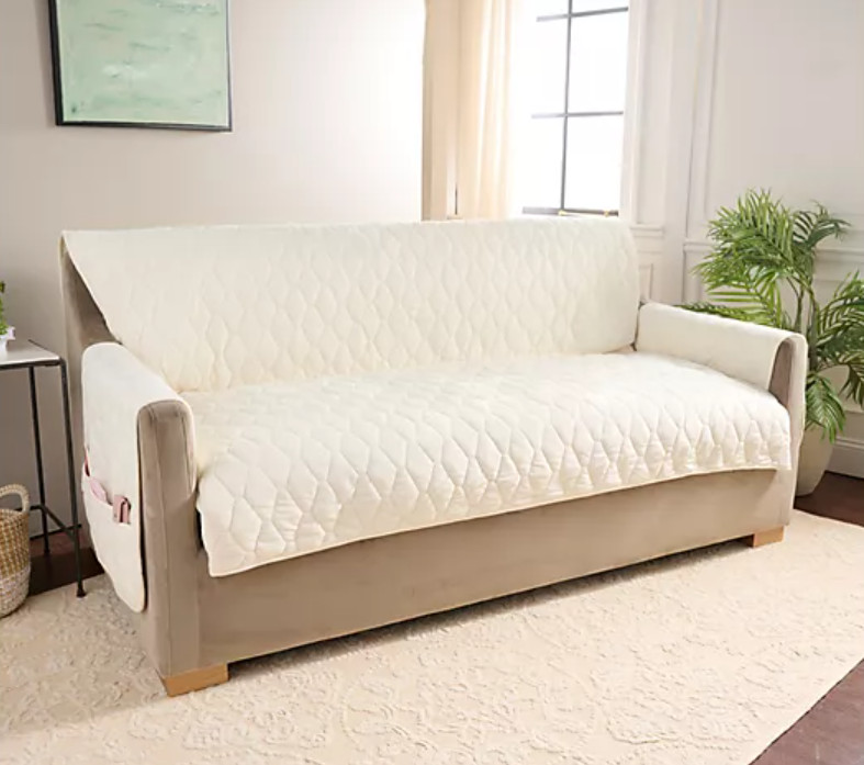 SureFit Miracle Mink Waterproof Furniture Cover 3-Seater Sand