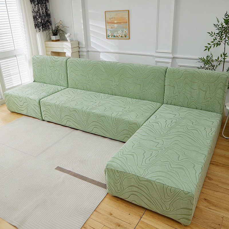 Armless Sofa Cover Chaise Lounge Elastic Sofa Bed Protector Non-Slip Couch Cover