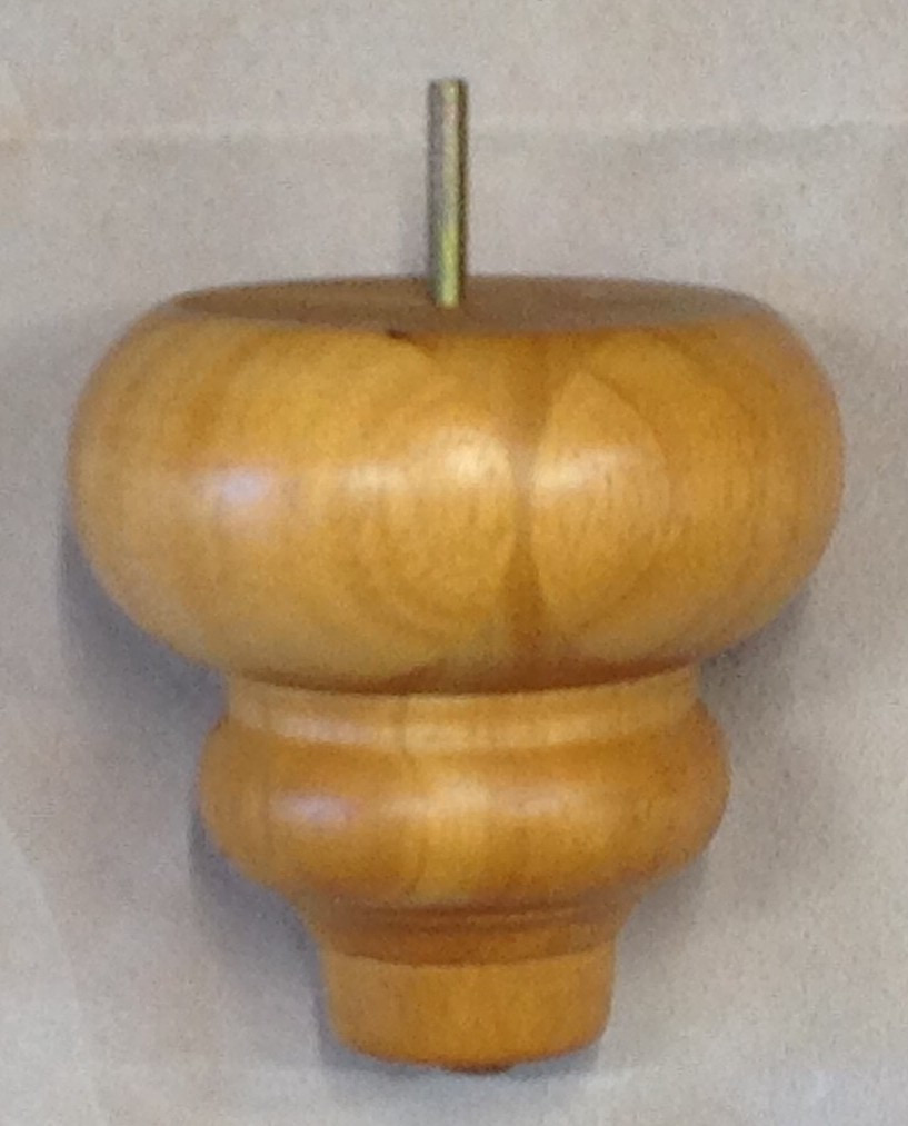 Honey Gold Candle Furniture Feet Chair Sofa 4 Legs 5.25″ tall #3321 FREE SHIP