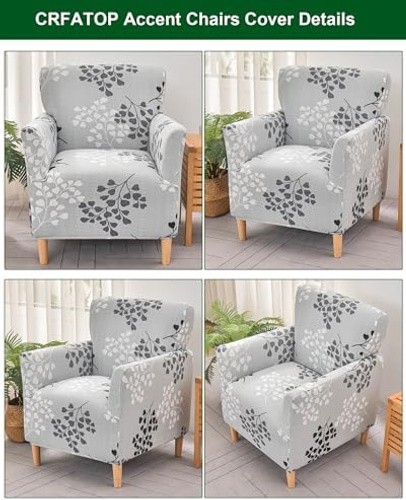 CRFATOP Accent Chair Cover, Stretch Armchair Slipcover for Living Room | Mid …