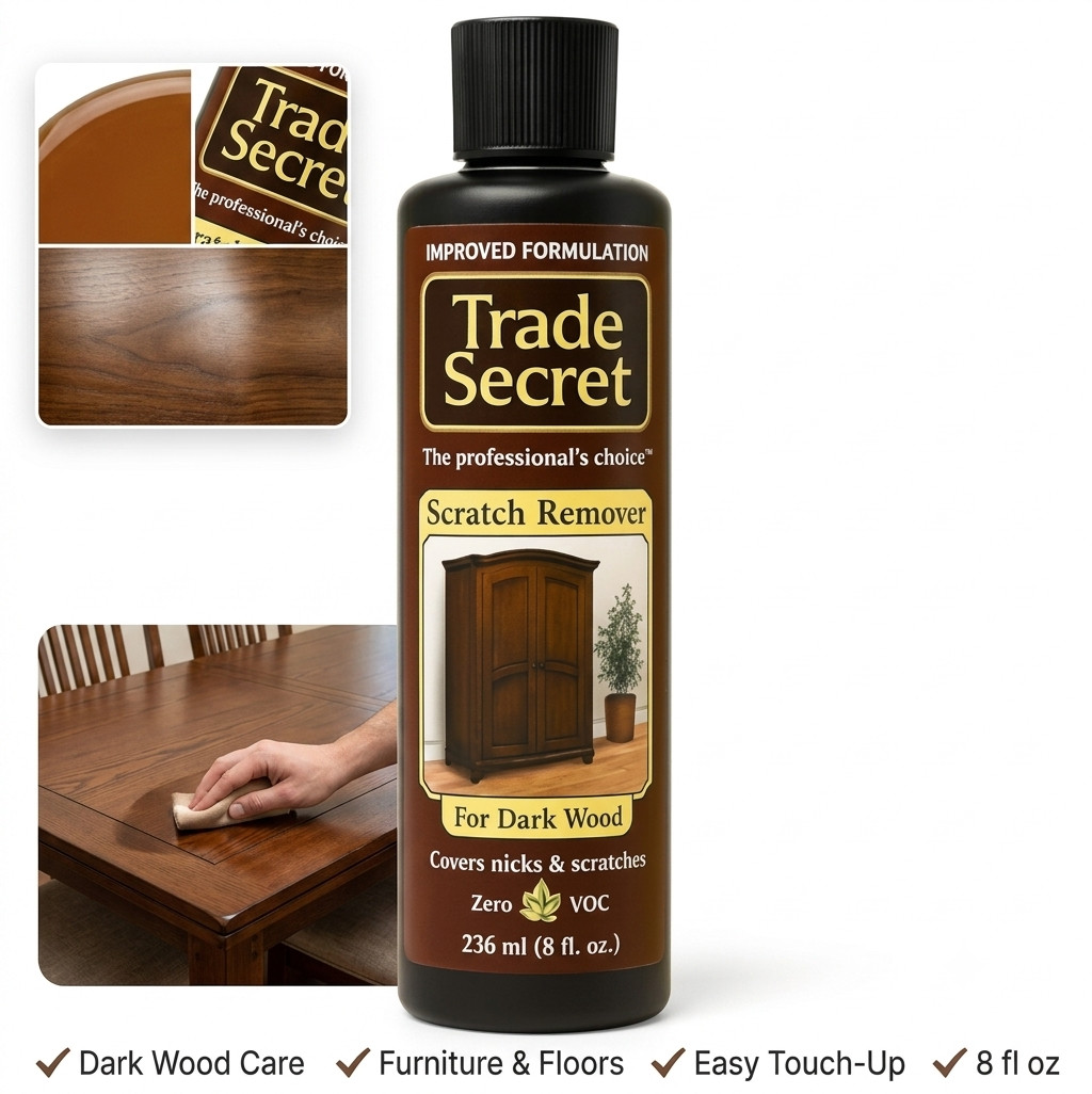 Dark Wood Scratch Cover 8 oz Furniture Floor Touch Up Restorer Repair Solution