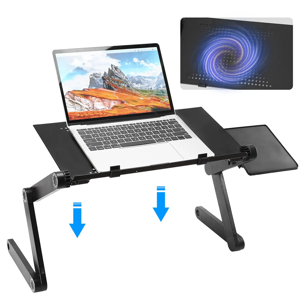 360° Adjustable Laptop Table Stand Lap Sofa Bed Tray Foldable PC Notebook Desk