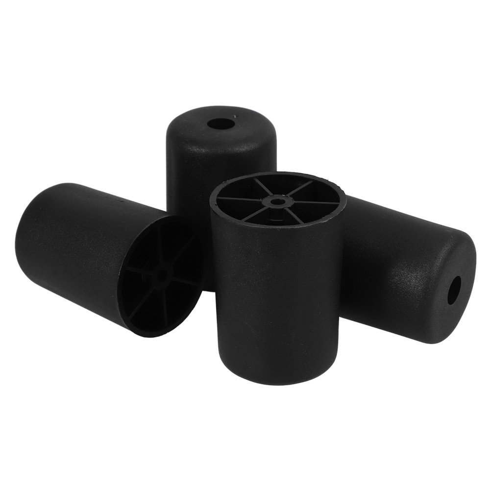 4Pcs Black ABS Plastic Adjustable Sofa Legs for Furniture Table Cabinet Riser
