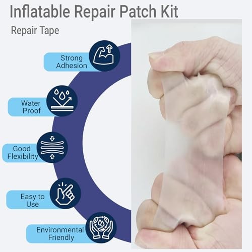 Roll TPU Pool Patch Repair Kit for Air Mattress, Swimming Pool, 3 in x 7 ft