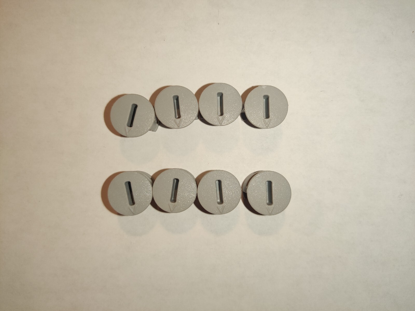 Ikea Plastic cam lock nuts, Part # 119030 118224, gray (8 pack) – NEW /J