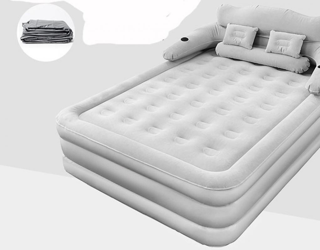 Inflatable Air Mattress King Size with Electric Pump & Built-in Pillow Blow UP