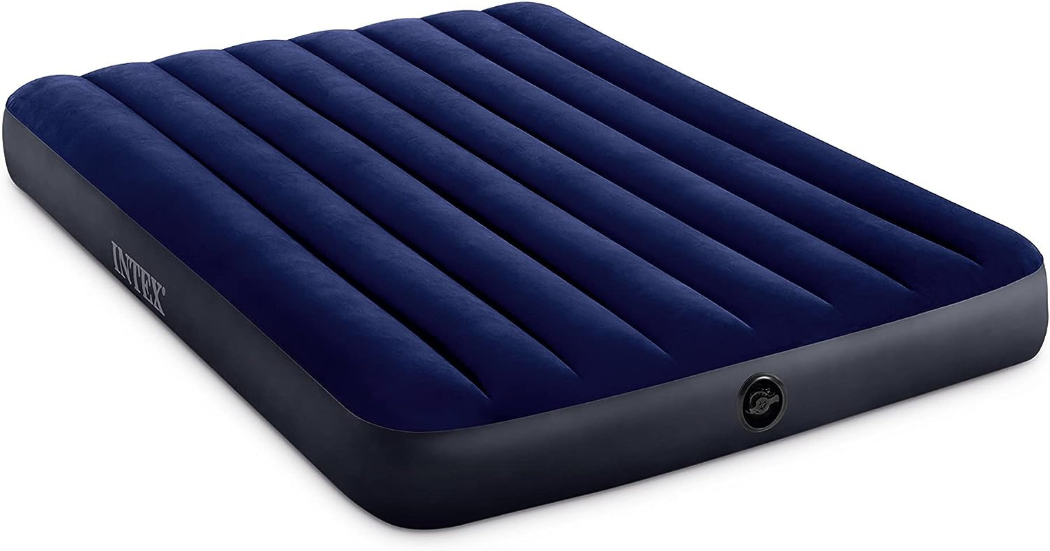 64758E Dura-Beam Standard Downy Air Mattress: Fiber-Tech, Full Size, 10In Bed He
