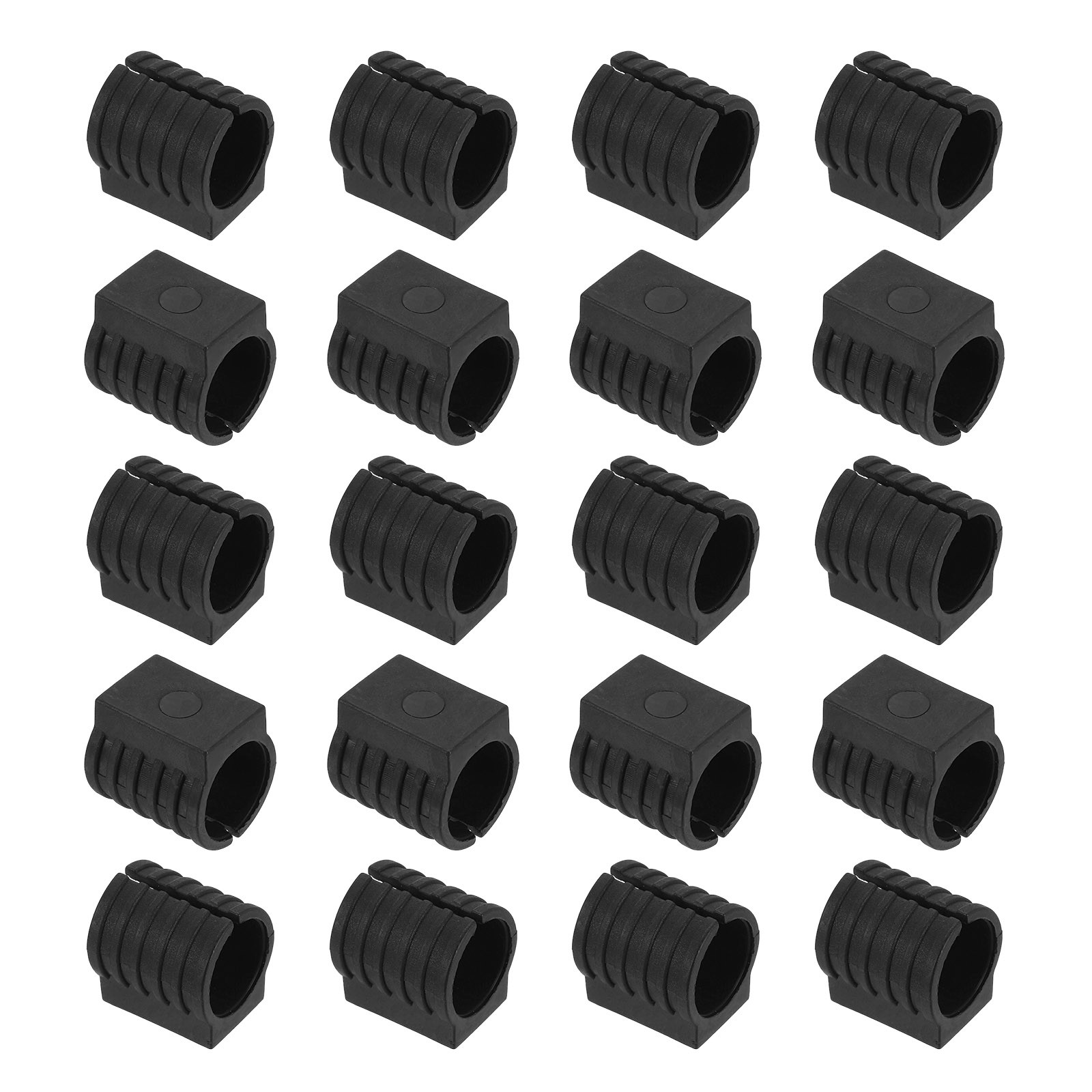20Pcs Chair Leg Caps, 0.63″ Dia. Chair Floor Protectors, Black