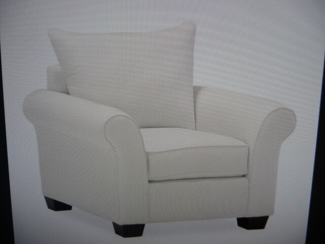 Pottery Barn Comfort Armchair Regular knife Edge Br Canvas Jute Roll slipcover