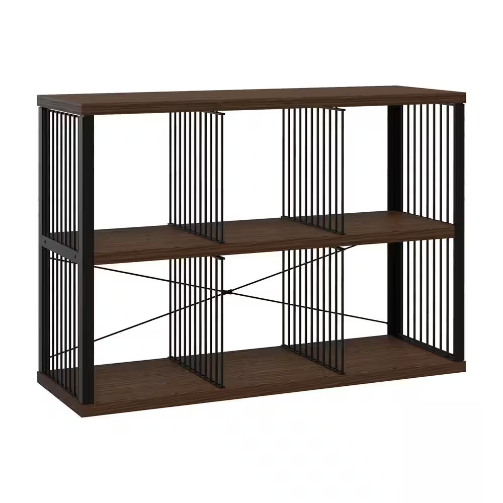 30.55 In. H X 44.29 In. W X 14.96 In. D Apple Walnut Mixed Material-Cube Storage