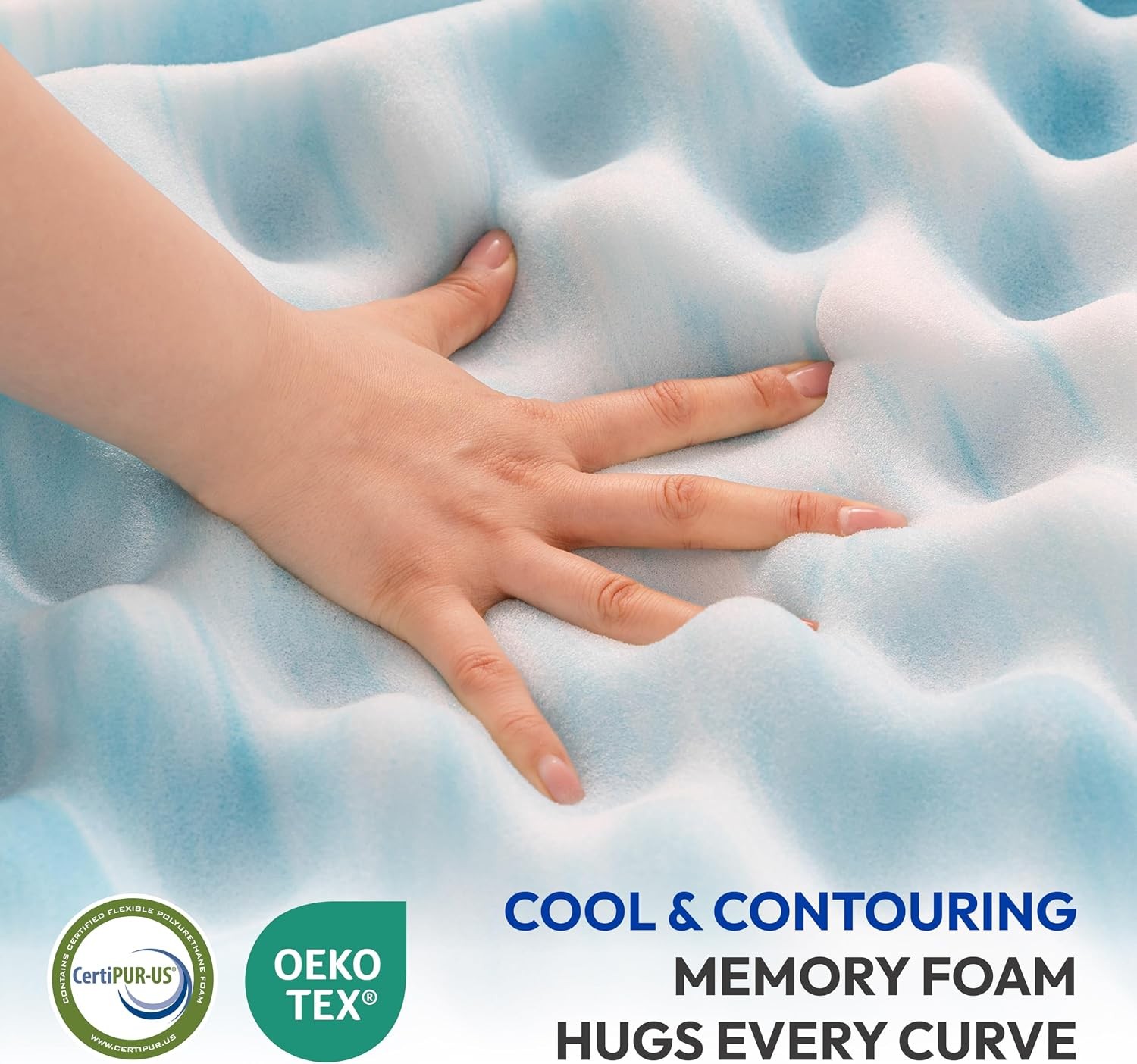 10 Inch Twin Mattress, Medium Plush Gel Memory Foam Mattress in a Box, Pressure