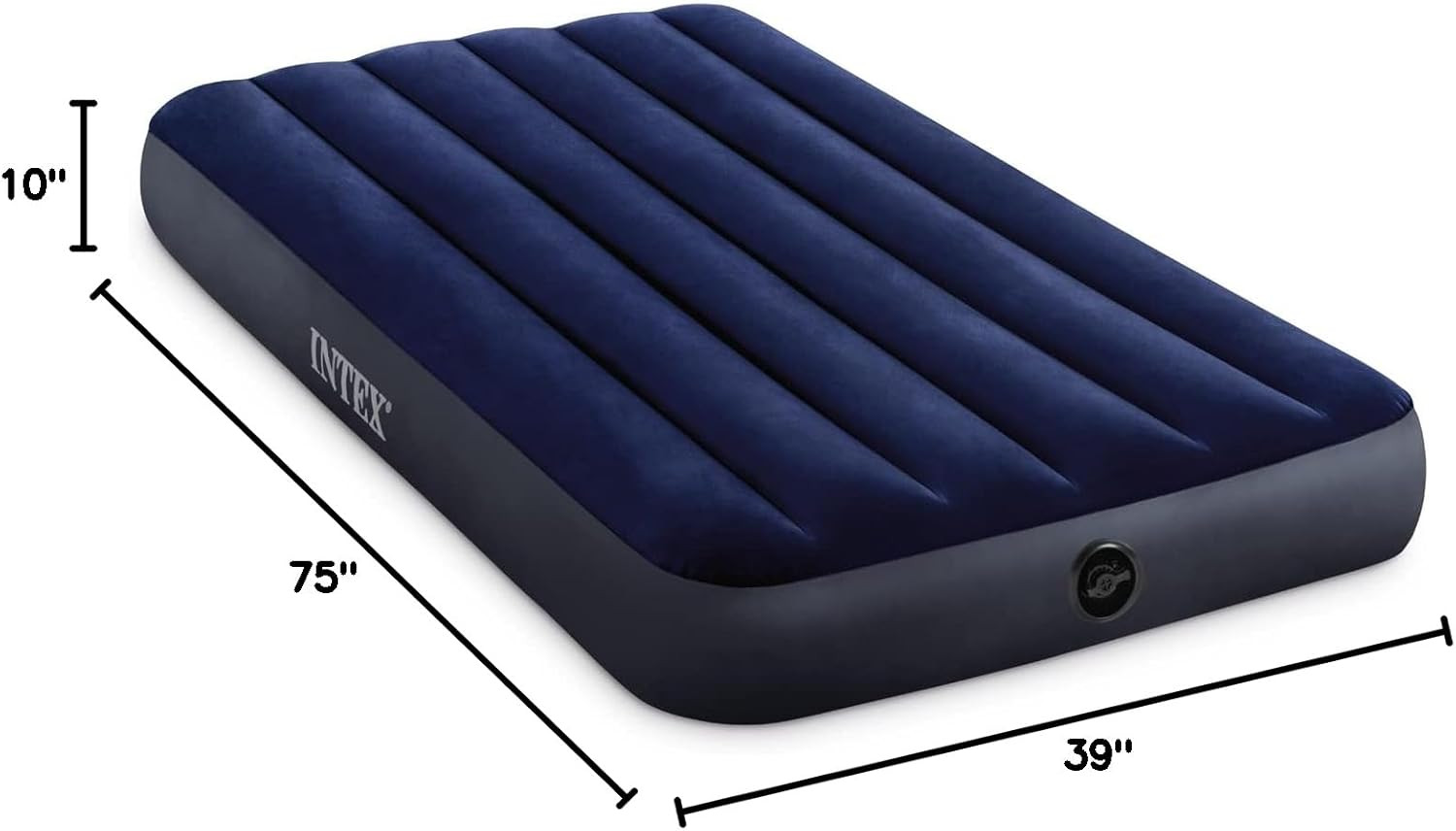 Dura Beam Standard Downy Air Mattress Fiber Tech Twin Size 10in Bed Height NEW