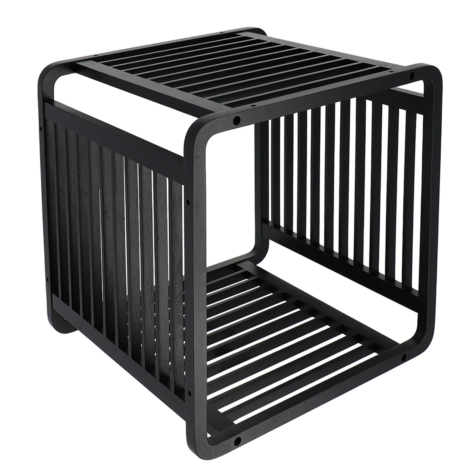 Smart Kube Bamboo Cube Storage, 13″ Stackable Shelf Organizer