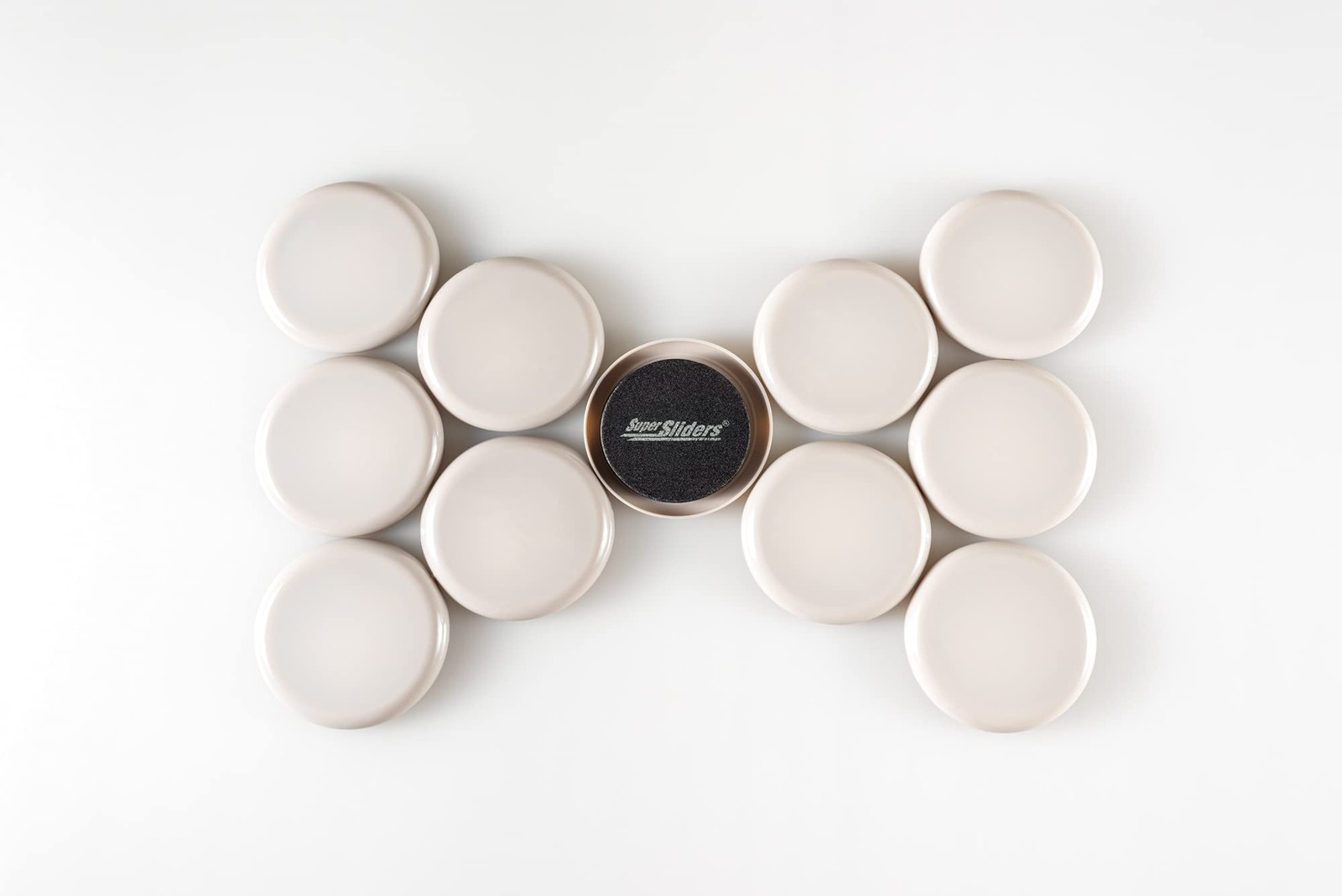 2 1/2″ Round Reusable Furniture Sliders Easily Move Small to Medium Sized Ite…