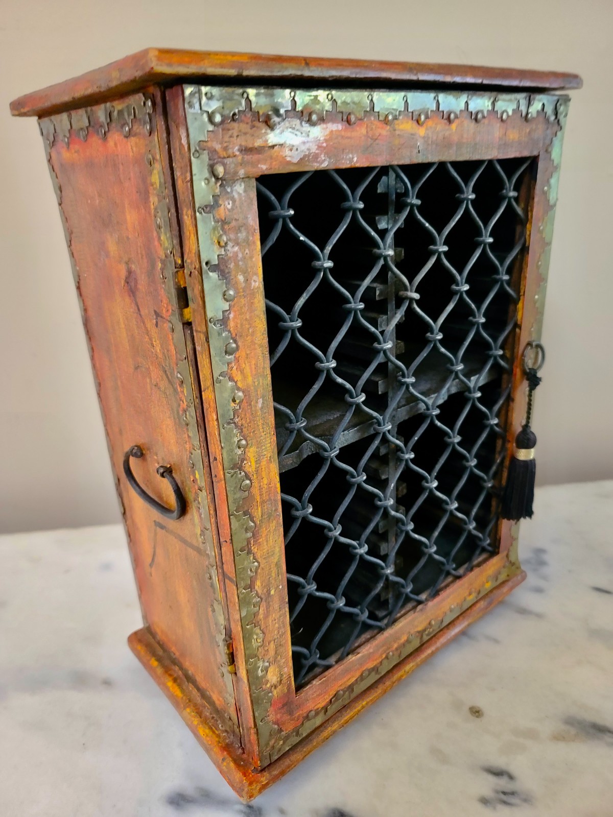 Small Asian Table Top Cabinet With Drawers
