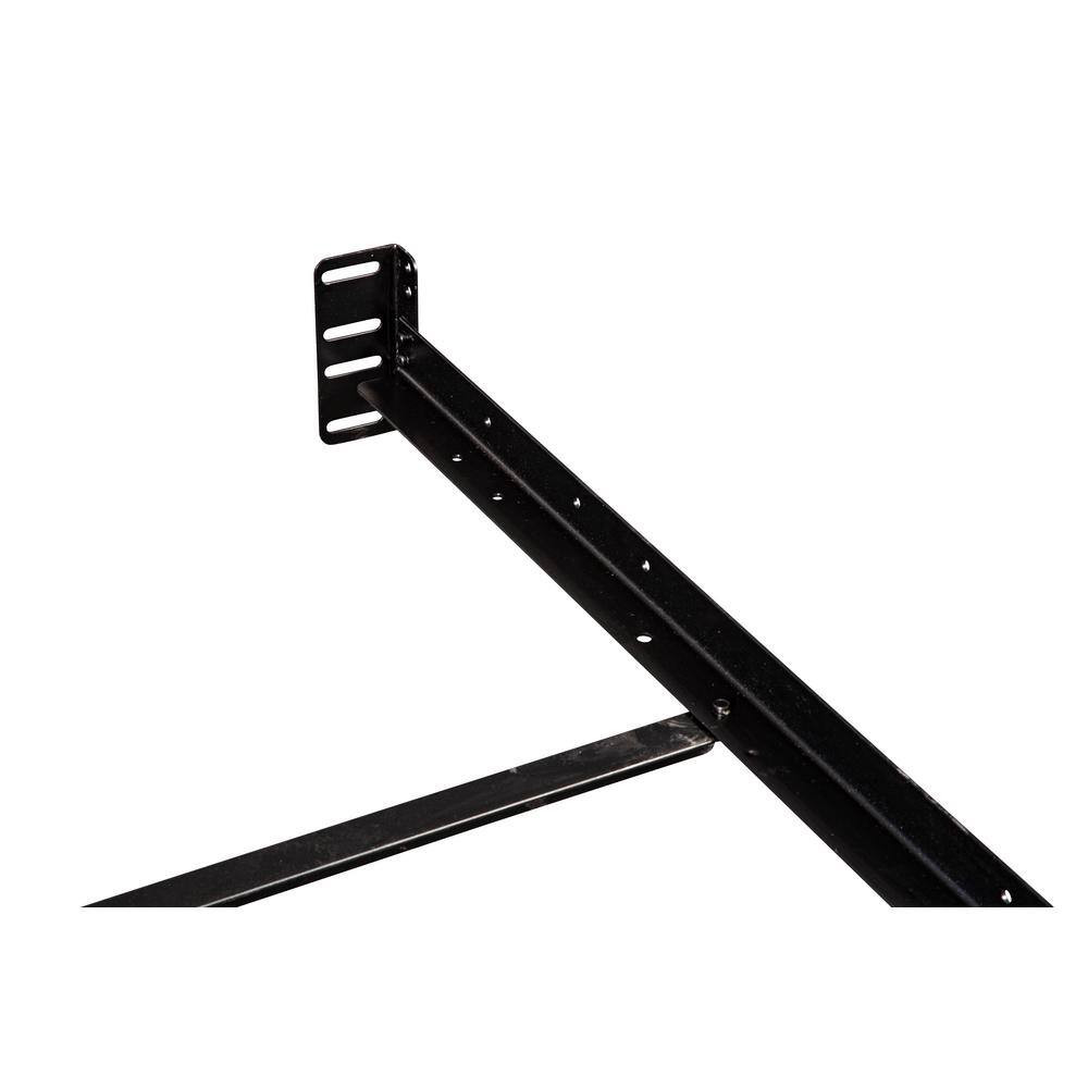 Black Adjustable Bedframe Headboard Footboard Bolt on Bed Rails Free Shipping Ne